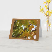 Bladeren op een Boom Kaart (Gele Bloem)