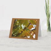 Bladeren op een Boom Kaart (Voorkant)