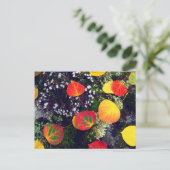 Bladeren op een korstbedekte rots, Rocky Mountains Briefkaart (Staand voorkant)