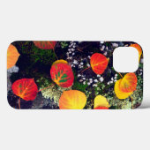 Bladeren op een korstbedekte rots, Rocky Mountains Case-Mate iPhone Case (Achterkant (horizontaal))