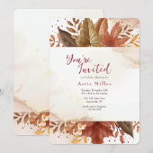 Bladeren op het land kaart (Voorkant / Achterkant)