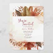 Bladeren op het platteland kaart (Voorkant / Achterkant)