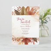 Bladeren op het platteland kaart (Staand voorkant)