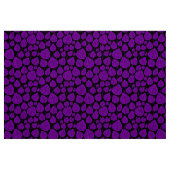 Bladeren - Paars op zwart Stof (Fat Quarter)