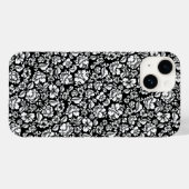 Bladeren patroon 14b. zwart BG Case-Mate iPhone Case (Achterkant (horizontaal))