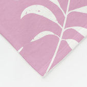 Bladeren Patroon 15 Fleece Deken (Hoek)