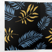 Bladeren Patroon 17 Drieluik Wenskaart (Binnenzijde eerst)