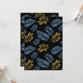 Bladeren Patroon 17 Kaart (Voorkant / Achterkant in situ)