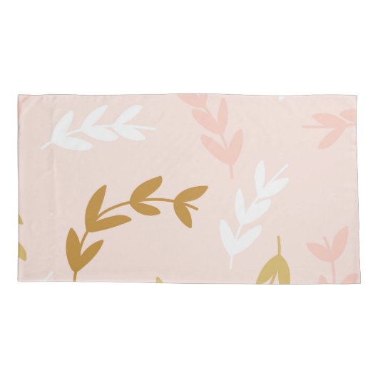 Bladeren Patroon 4 Kussensloop (Achterkant)