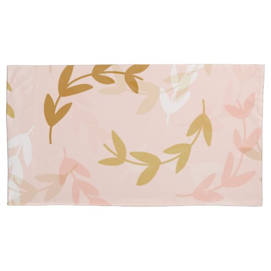 Bladeren Patroon 4 Kussensloop (Voorkant)