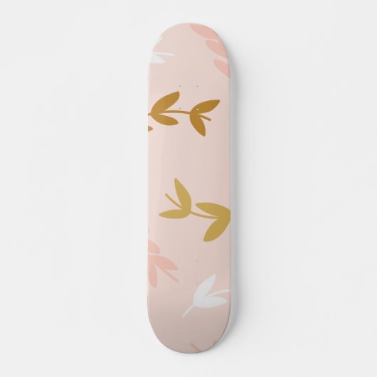 Bladeren Patroon 4 Persoonlijk Skateboard (Voorkant)