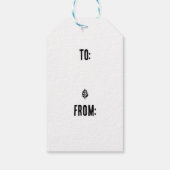 Bladeren Patroon Aardappel Print Cadeaulabel (Achterkant)