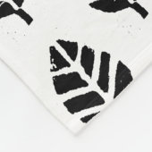 Bladeren Patroon Aardappel Print Fleece Deken (Hoek)