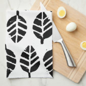 Bladeren Patroon Aardappel Print Keuken Handdoeken (Quarter Fold)