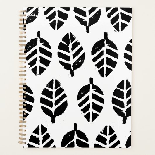 Bladeren Patroon Aardappel Print Planner (Voorkant)
