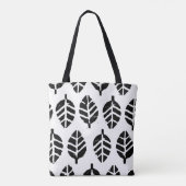 Bladeren Patroon Aardappel Print Tote Bag (Achterkant)