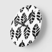 Bladeren Patroon Aardappel Print Wandklok (Hoek)
