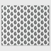 Bladeren Patroon Aardappel Print Wrapping Paper Cadeaupapier (Vlak)