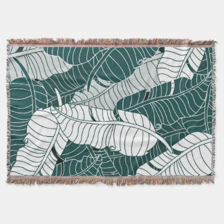  bladeren patroonachtergrond deken