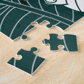 bladeren patroonachtergrond legpuzzel (Zijkant)