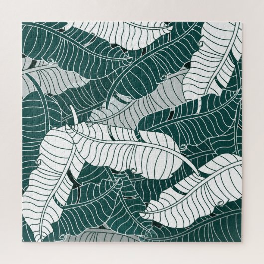 bladeren patroonachtergrond legpuzzel (Verticaal)