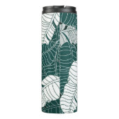  bladeren patroonachtergrond thermosbeker (Achterkant)