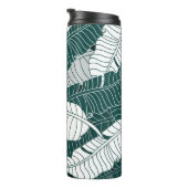  bladeren patroonachtergrond thermosbeker (Geroteerd rechts)
