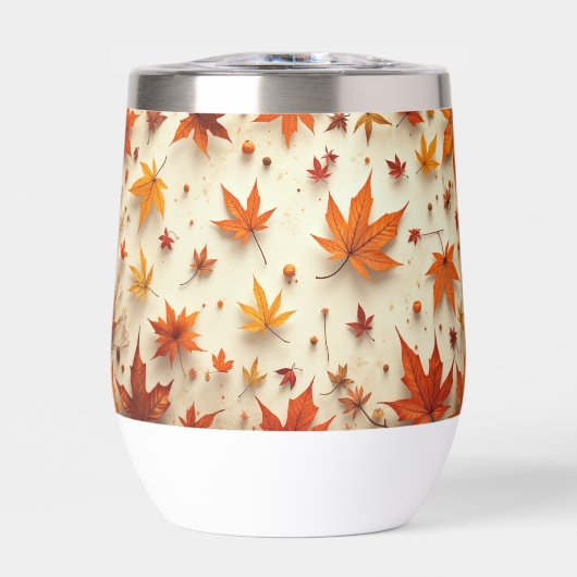 Bladeren pattereerde waterfles (Voorkant)