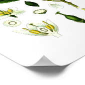 Bladeren Plant Illustratie Herb Wall Decor Poster (Hoek)