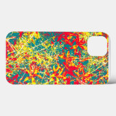 bladeren rode groene geel en wit Case-Mate iPhone case (Achterkant (horizontaal))