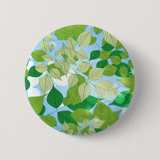 Bladeren Ronde Button 5,7 Cm (Voorkant)