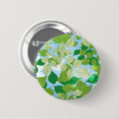 Bladeren Ronde Button 5,7 Cm (Voorkant /achterkant)