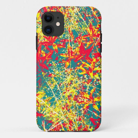 bladeren rood groen geel en wit Case-Mate iPhone case (Achterkant)
