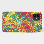 bladeren rood groen geel en wit Case-Mate iPhone case (Achterkant (horizontaal))