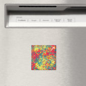 bladeren rood groen geel en wit magneet (Insitu (Vaatwasser))