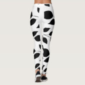bladeren silhouet leggings (Achterkant)