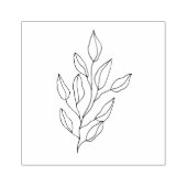 Bladeren Stamp Rubberstempel (Afrduk)