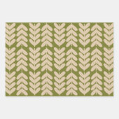 Bladeren & stengels Scandinavische Botanische Patr Inpakpapier Vel (Voorkant)