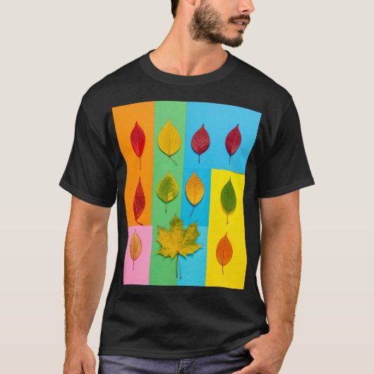 bladeren t-shirt (Voorkant)