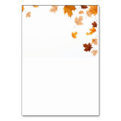 Bladeren Tafelkaart Kaart (Voorkant)