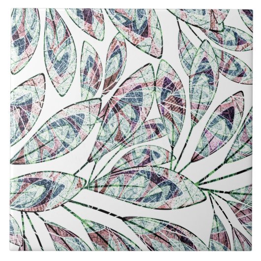 Bladeren. Tegeltje (Voorkant)