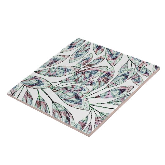 Bladeren. Tegeltje (Zijkant)