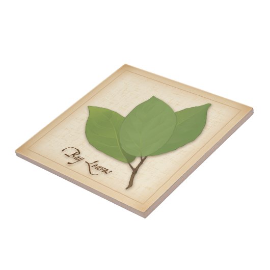 Bladeren Tegeltje (Zijkant)