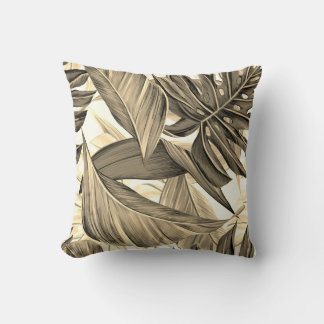 Bladeren, tropische, exotische kussen
