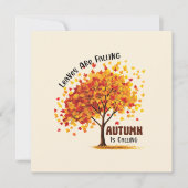 Bladeren vallen, de herfst roept – gezellige Herfs (Voorkant)