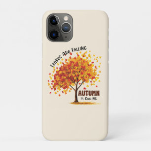 Bladeren vallen, de herfst roept – gezellige Herfs Case-Mate iPhone Case