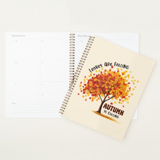 Bladeren vallen, de herfst roept – gezellige Herfs Planner (Display)