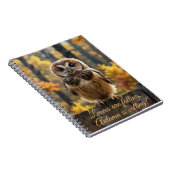 Bladeren vallen, de herfst roept notitieboek (Rechterzijde)