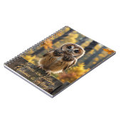 Bladeren vallen, de herfst roept notitieboek (Linkerzijde)