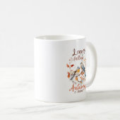 Bladeren vallen - grillige Herfst Birds & Foliage Koffiemok (Voorkant rechts)